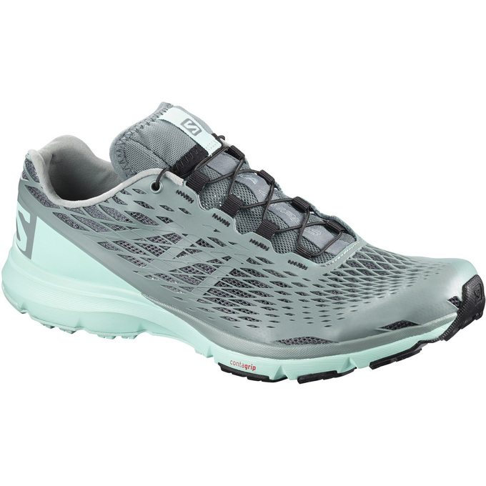 Zapatillas De Running Salomon Mujer Turquesa Claro / Gris - Salomon Argentina XA AMPHIB W ,681540-LW